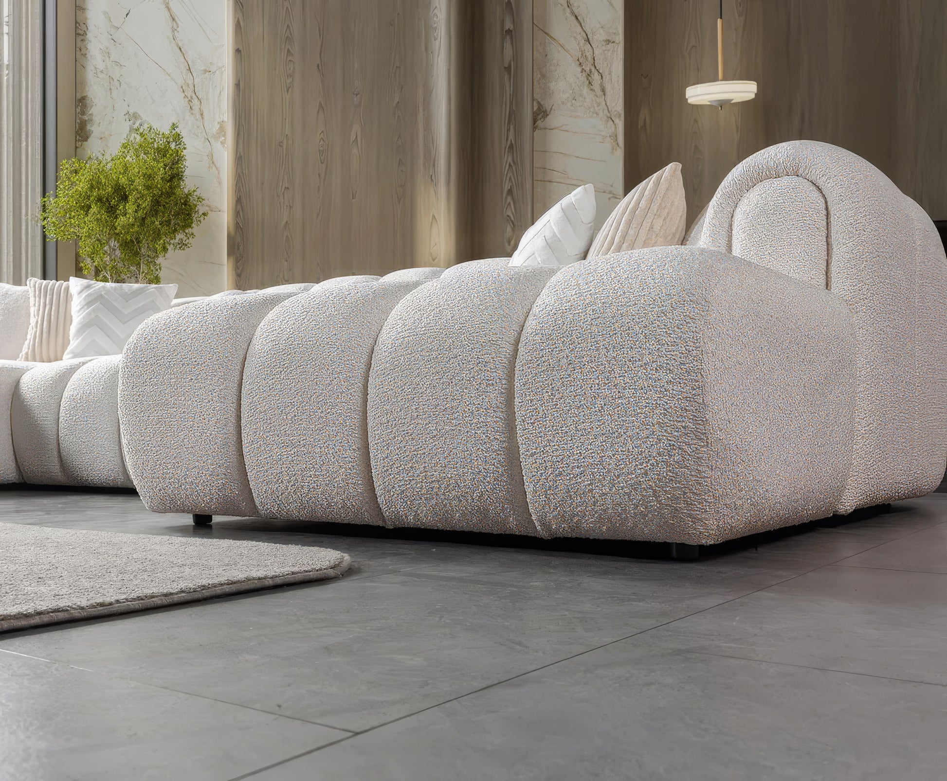 Lisa Boucle Double Chaise Sectional