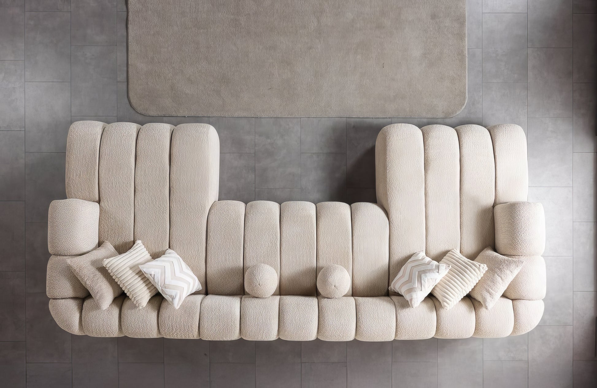 Lisa Boucle Double Chaise Sectional