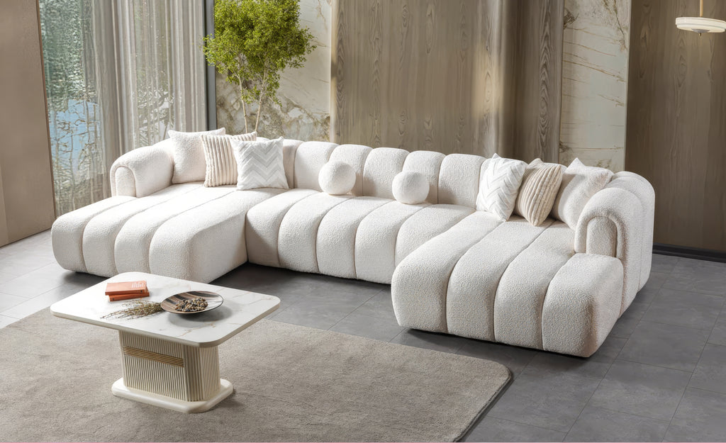 Lisa Boucle Double Chaise Sectional
