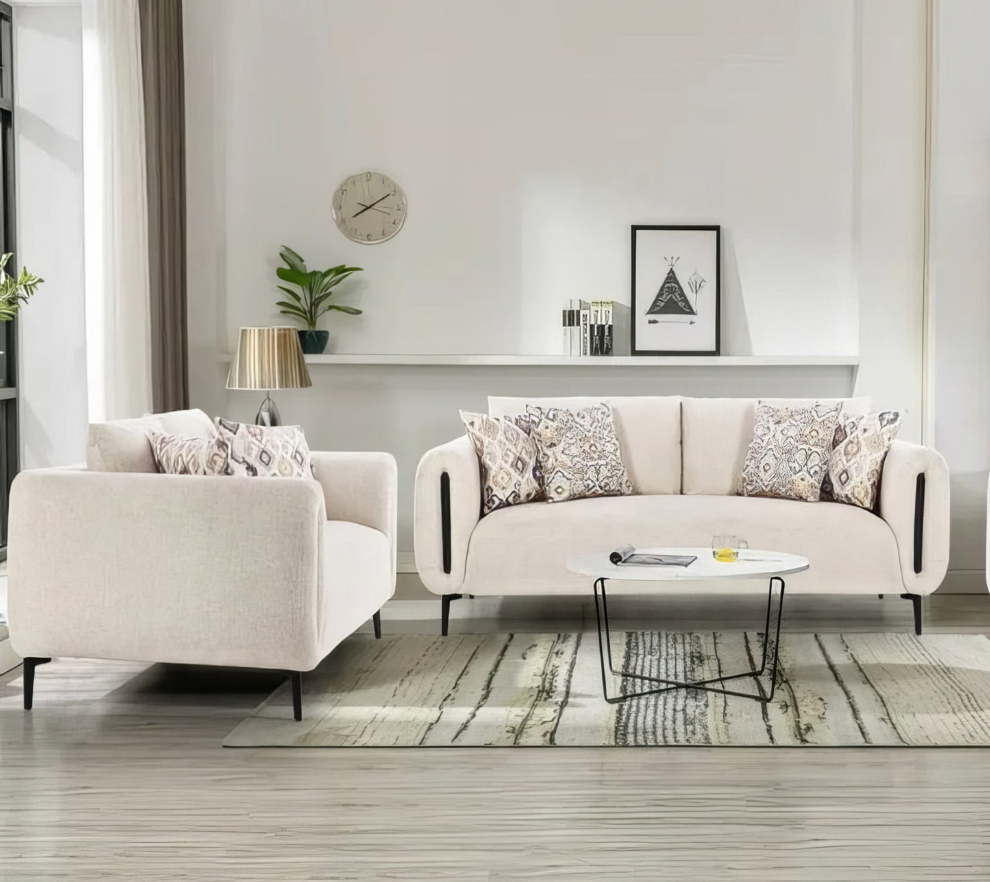 Venosa Sofa and Loveseat Set