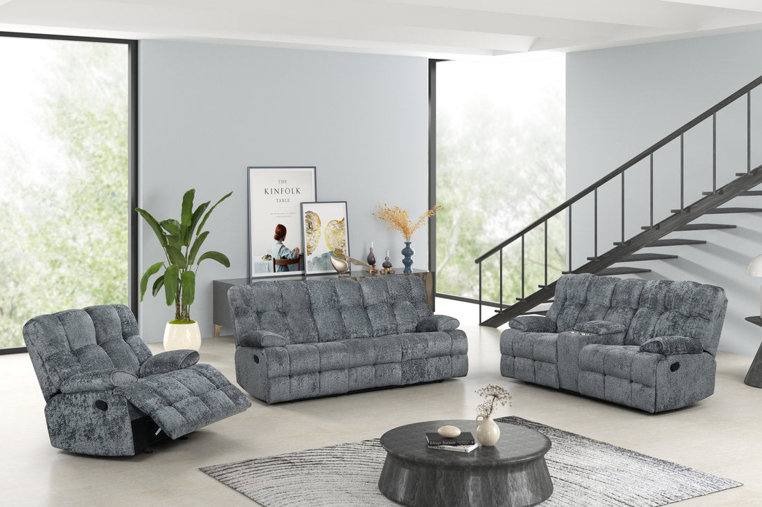 Martina Grey 3PC Reclining Set