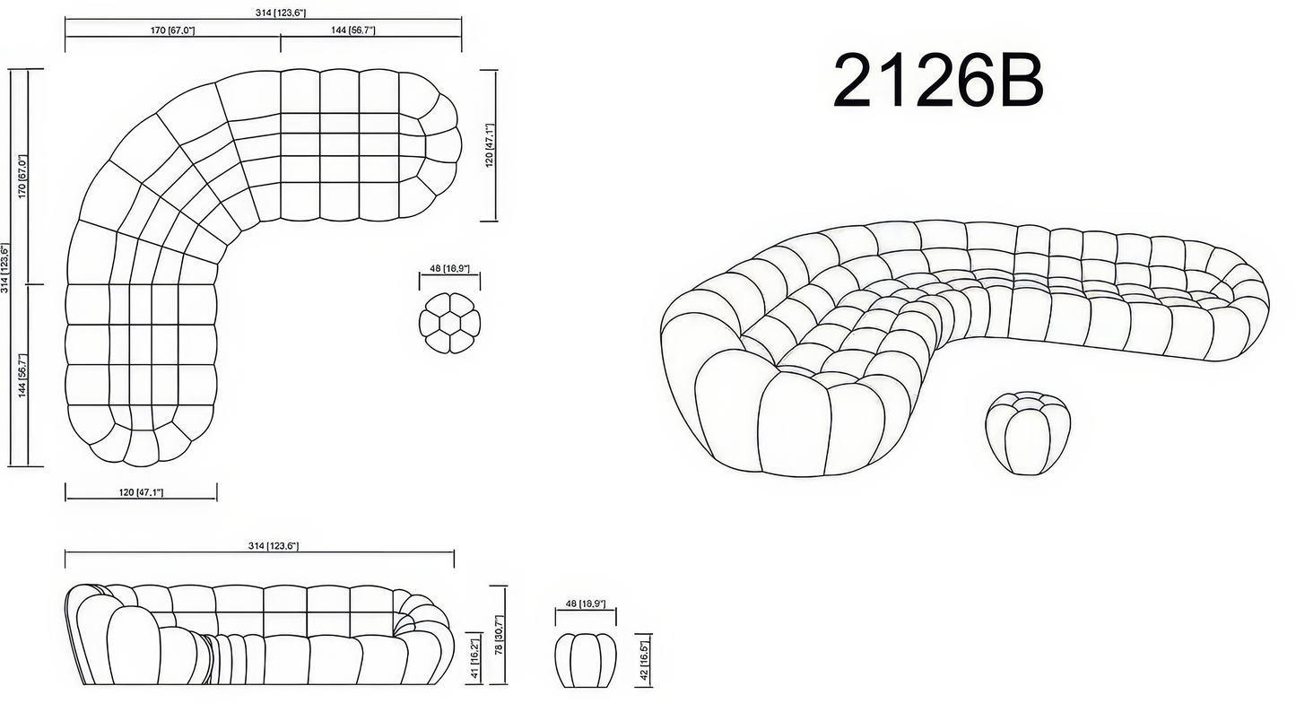 Bubble Sectional