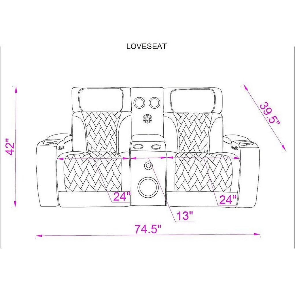 Skyline 3- Piece Living Room Set