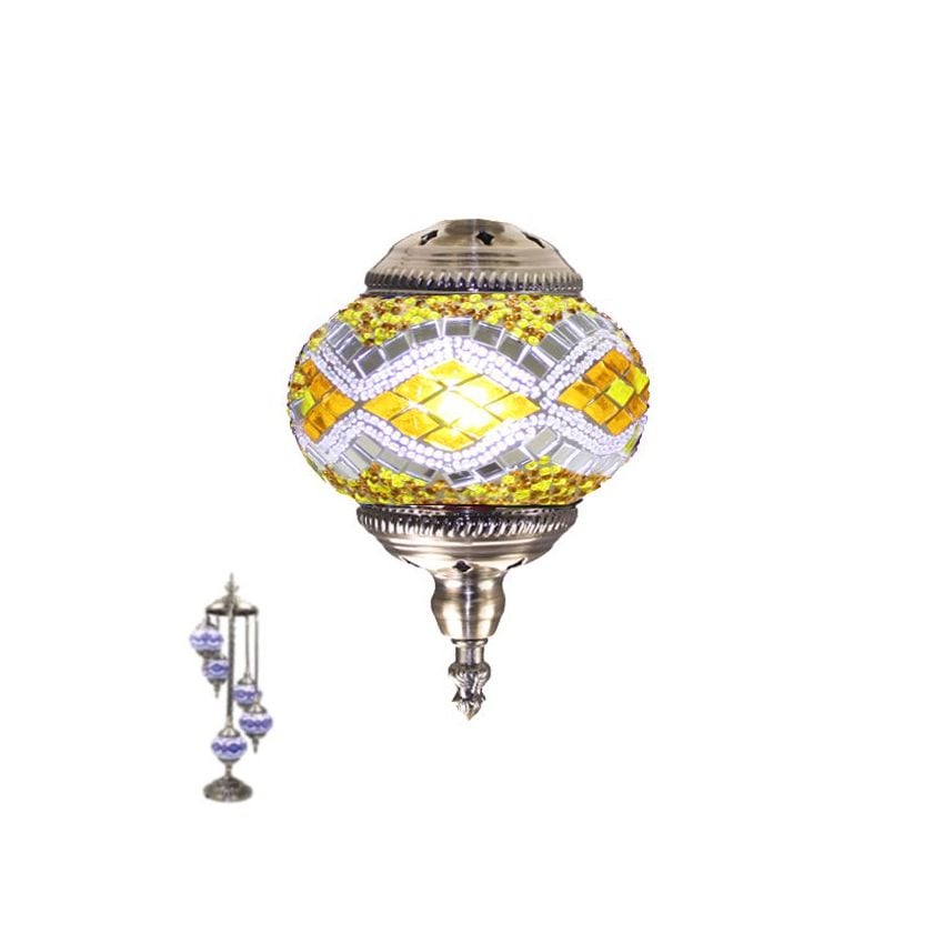 Golden Diamonds Turkish Floor Lamps with 5 Globes