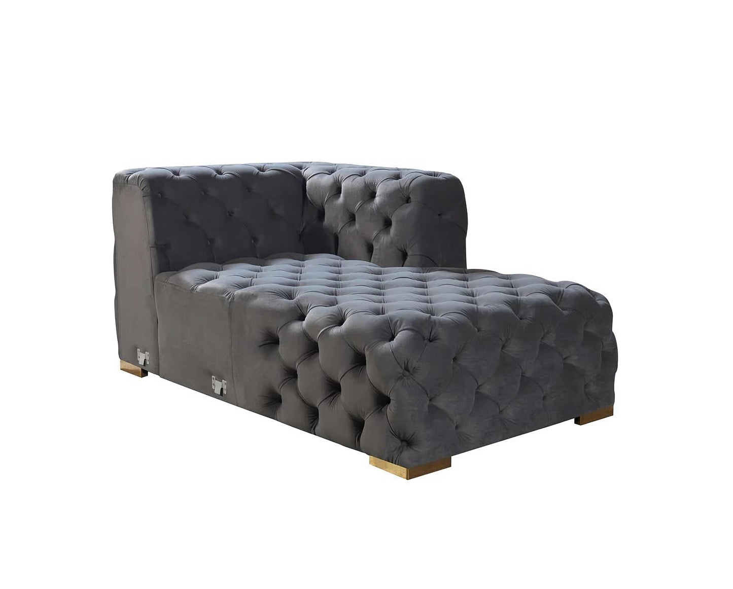 Neva Gray Velvet Sectional