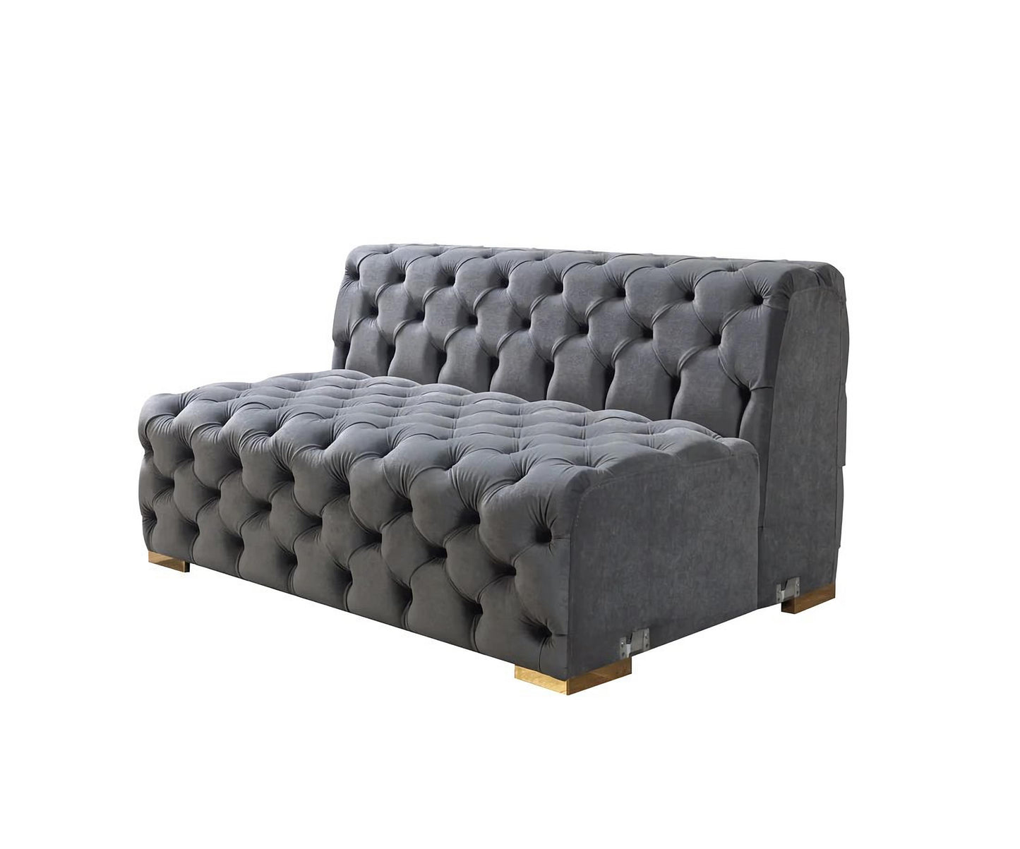 Neva Gray Velvet Sectional