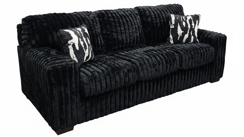 Sofa and Loveseat Black