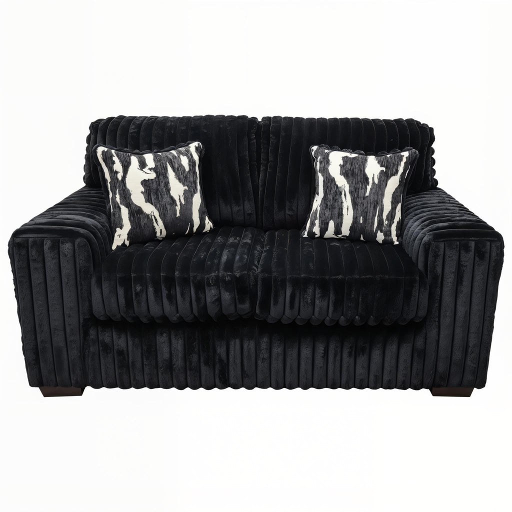 Sofa and Loveseat Black
