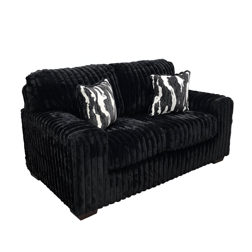 Sofa and Loveseat Black