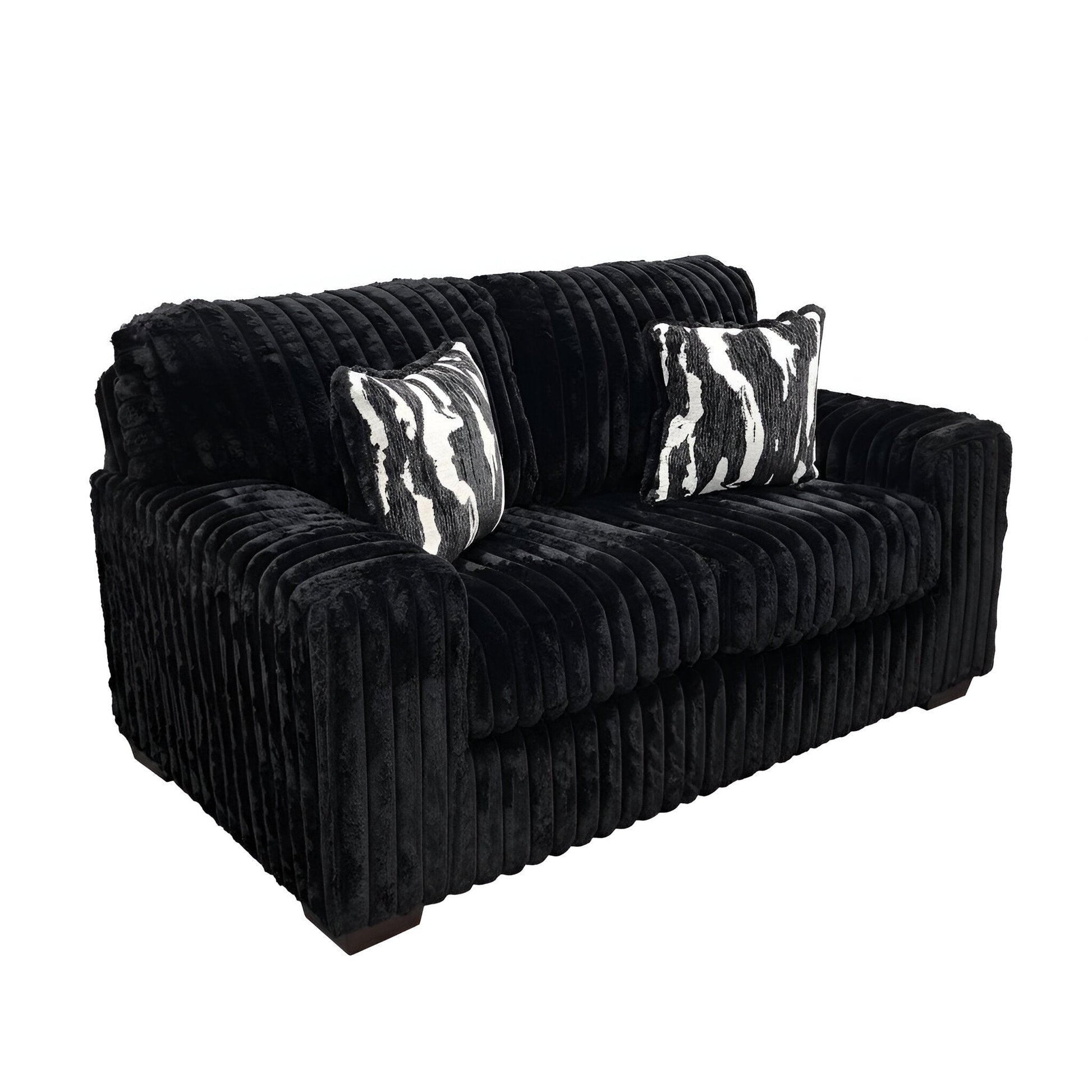 Sofa and Loveseat Black