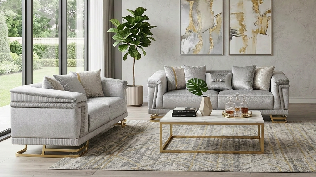 Amalfi Grey Living Room