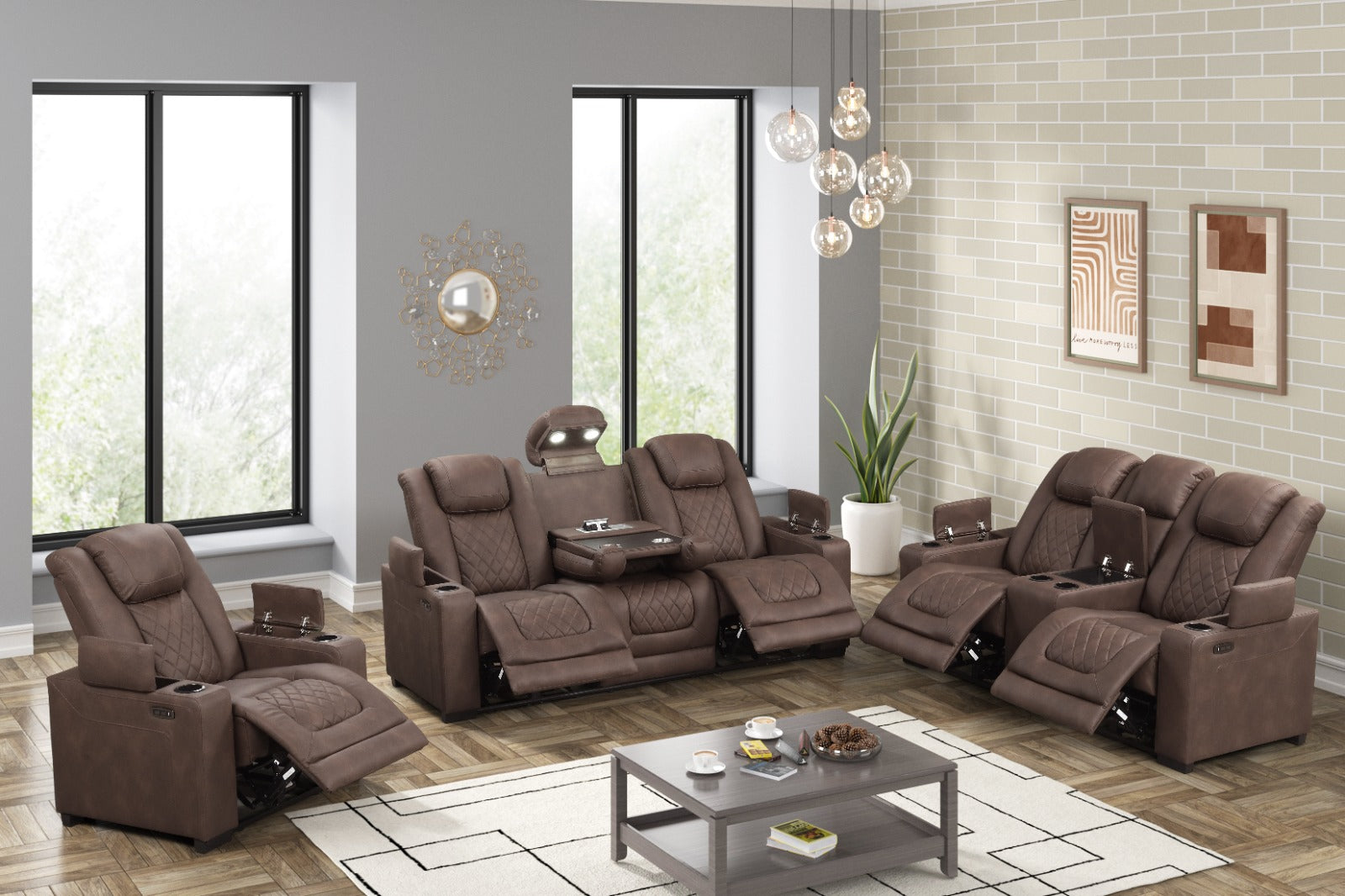 Rima 3 Piece Reclining Set