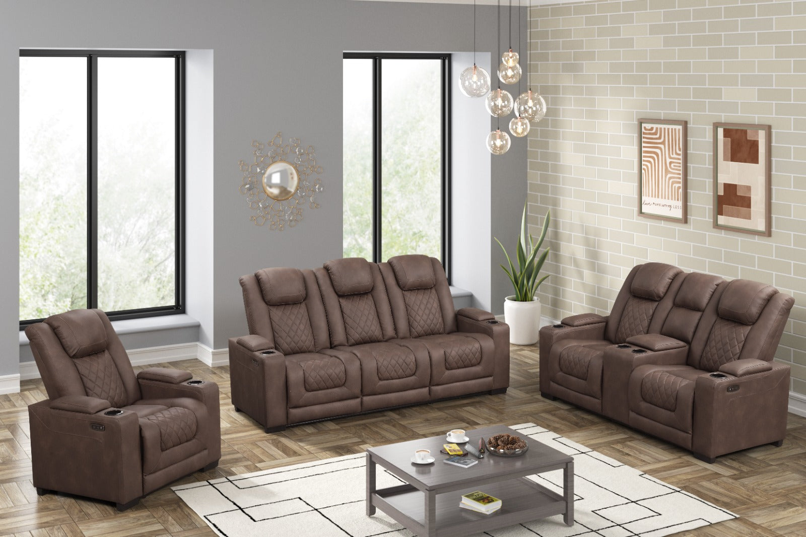 Rima 3 Piece Reclining Set