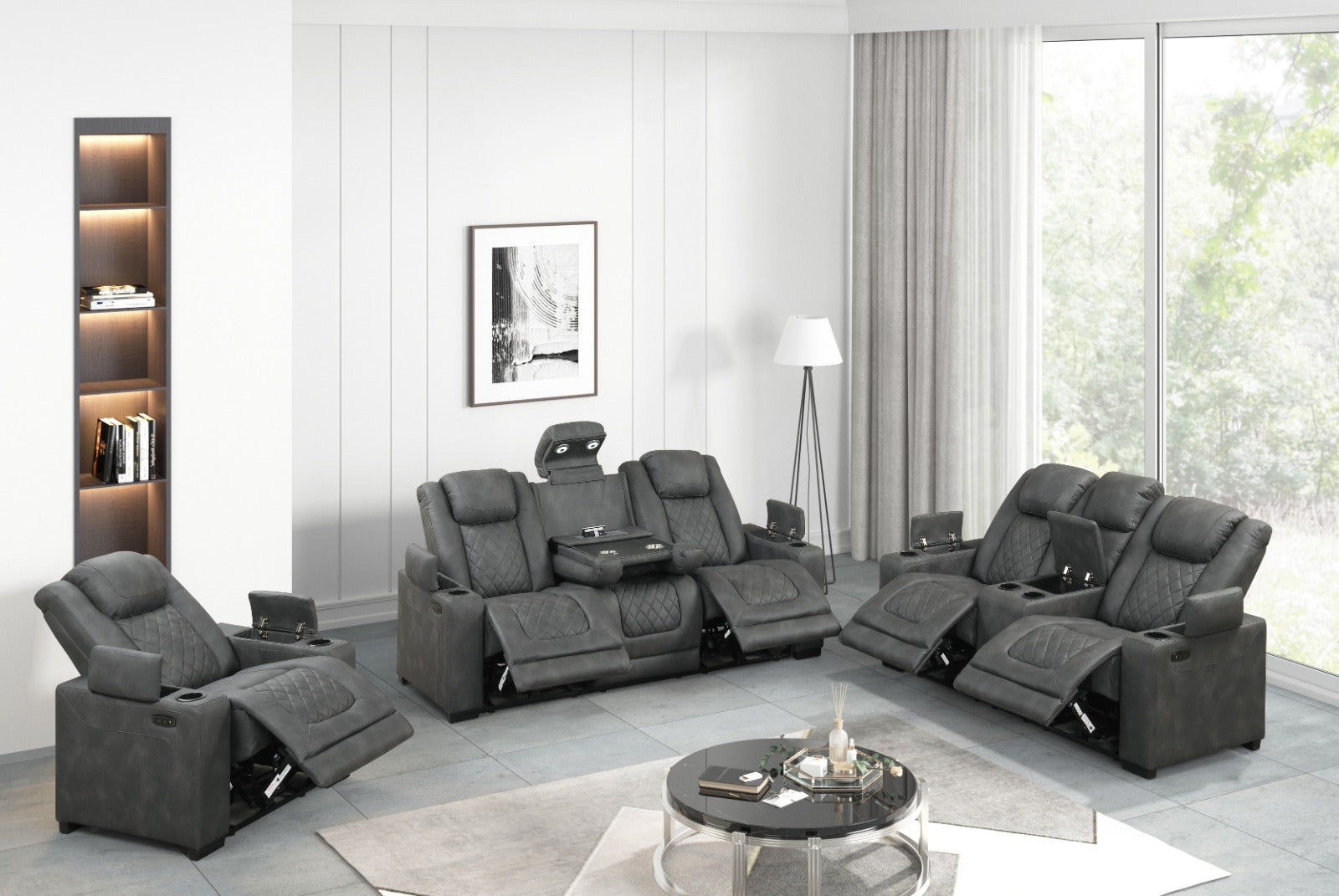 Rima 3 Piece Reclining Set