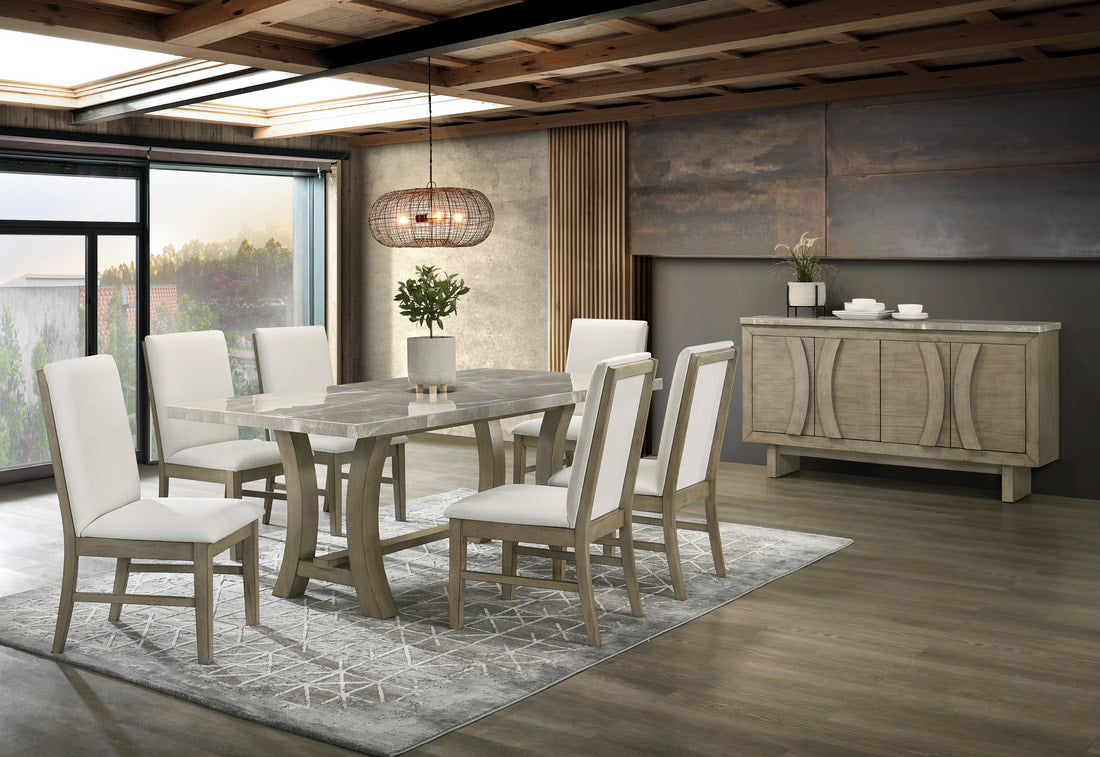 ROCO Genuine Marble Dining Set