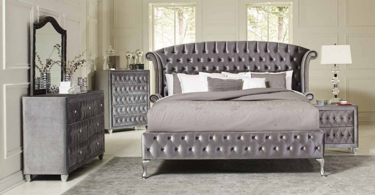 Diamond Palace Grey Bedroom Set