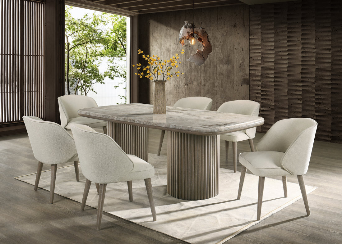 SAMARA Genuine Marble Dining Set