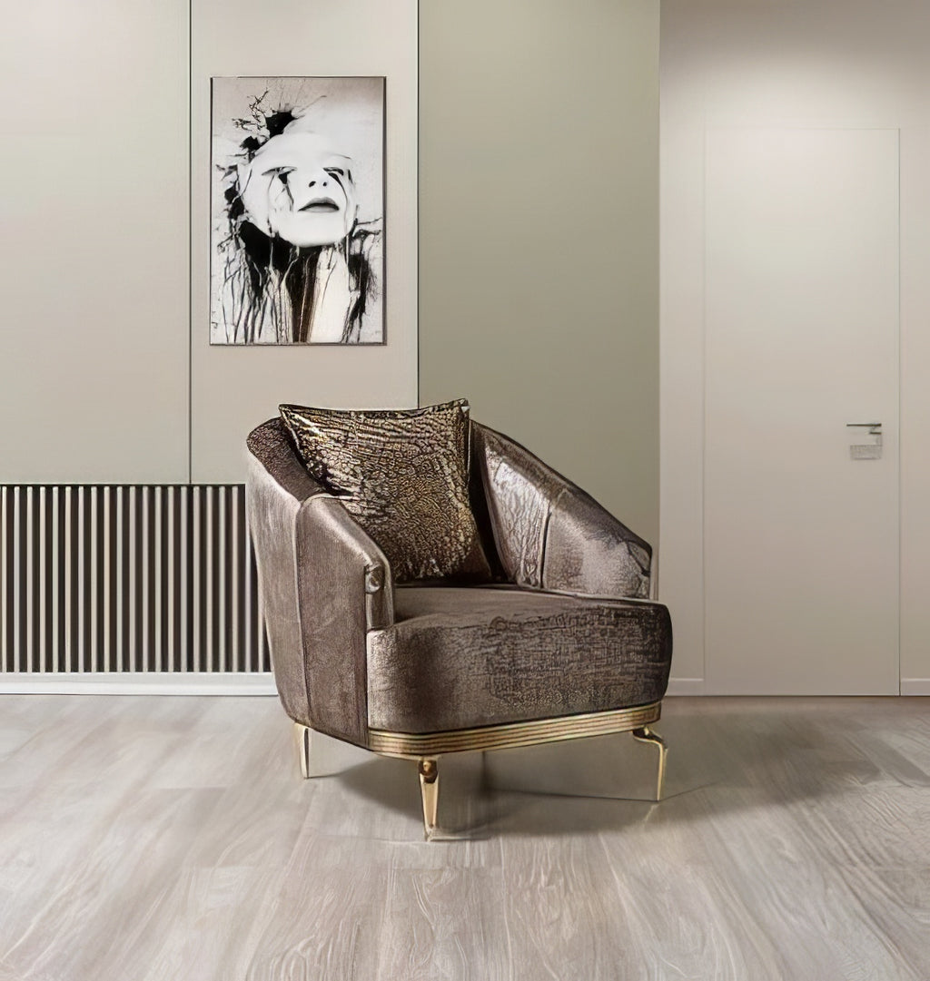 Santana Velvet Sofa & Loveseat Set