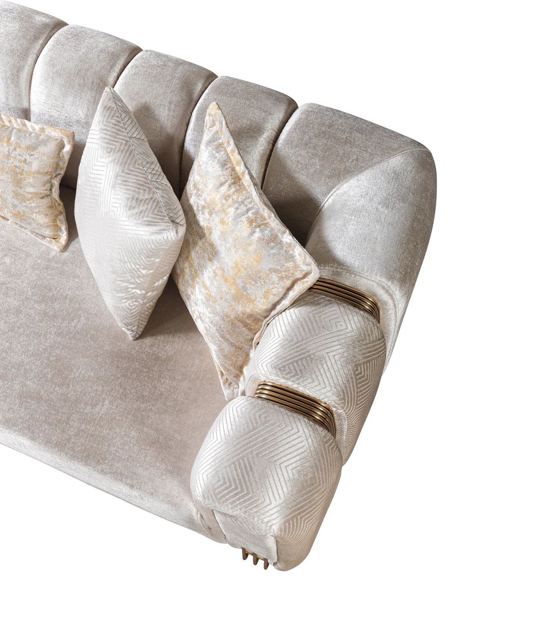 Santana Velvet Sofa & Loveseat Set