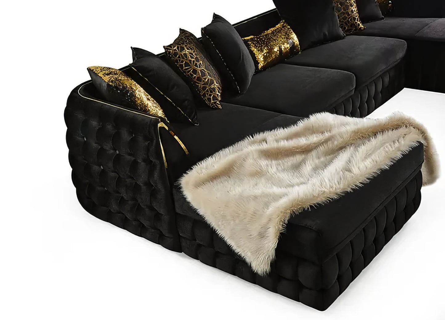 Sicilya Black Sectional