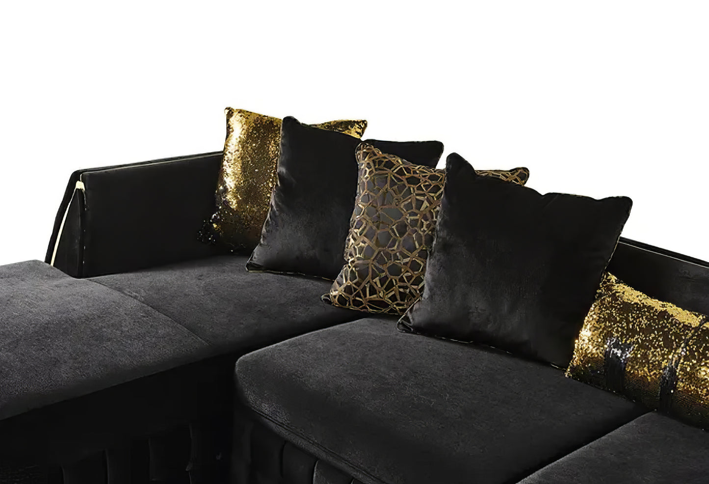 Sicilya Black Sectional