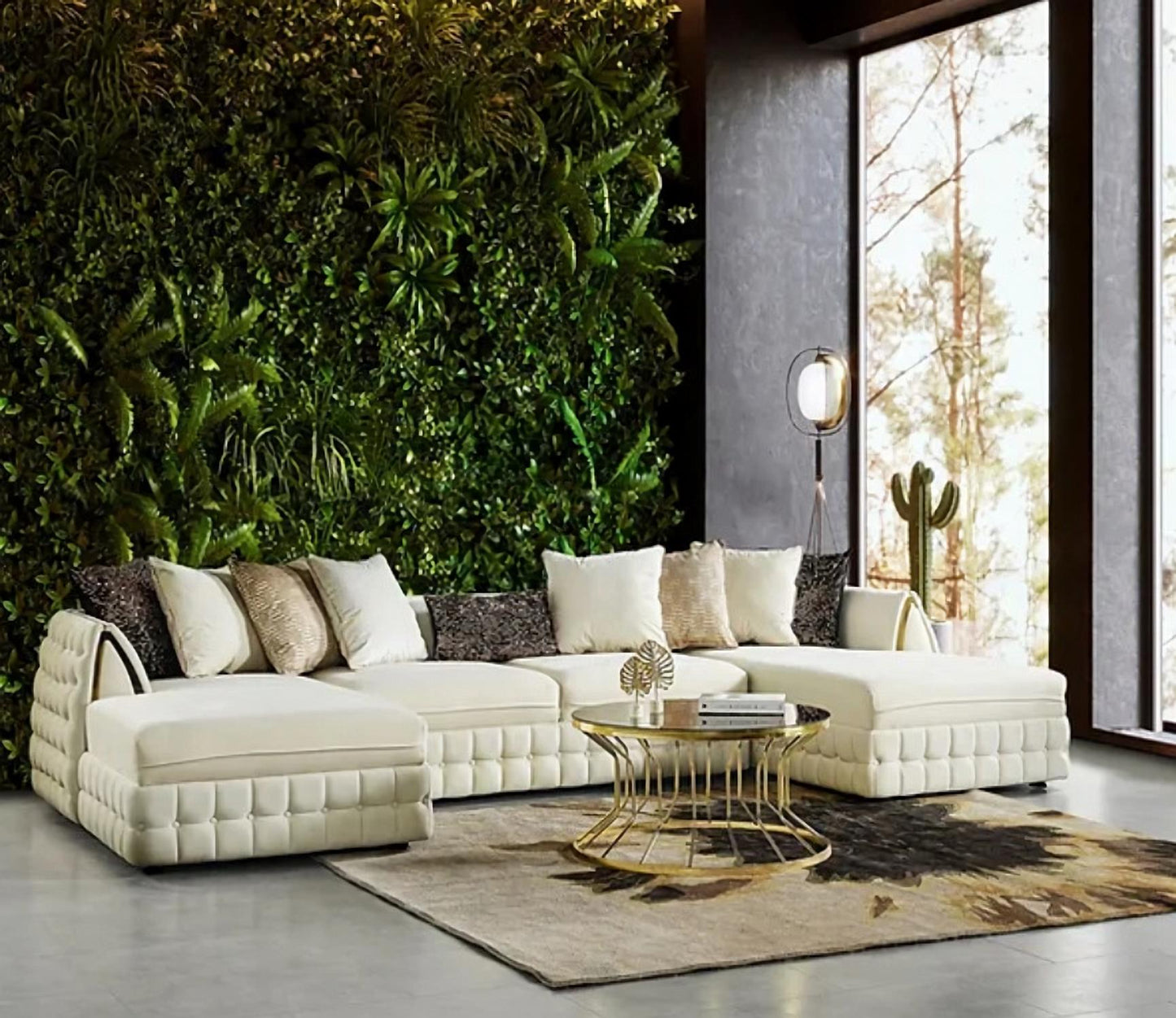 Sicilya Off White Sectional