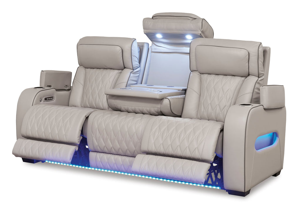 U271-05 Power Reclining Set Genuine Leather + Air Massage