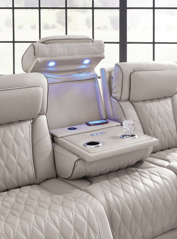 U271-05 Power Reclining Set Genuine Leather + Air Massage