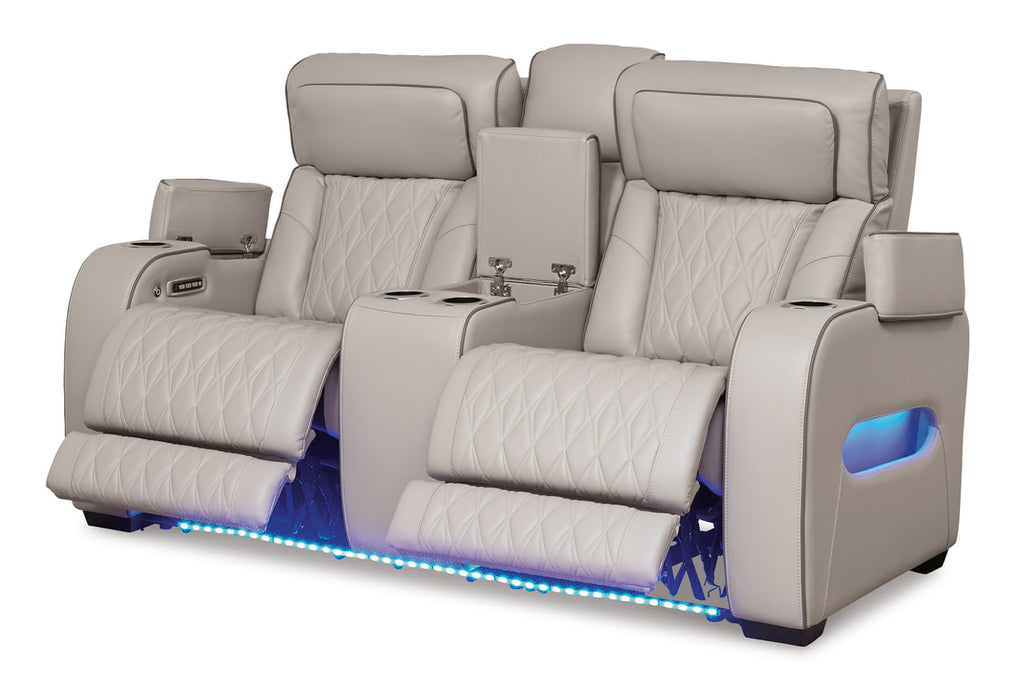 U271-05 Power Reclining Set Genuine Leather + Air Massage