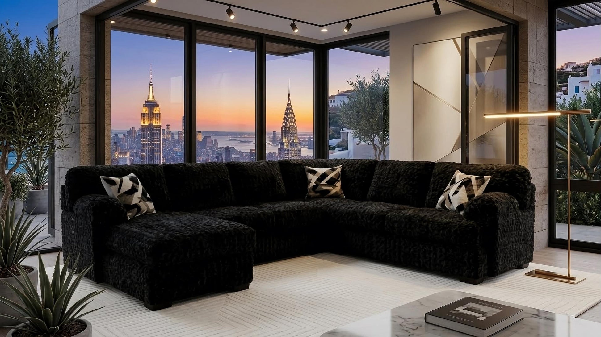 Westwood Black Sectional