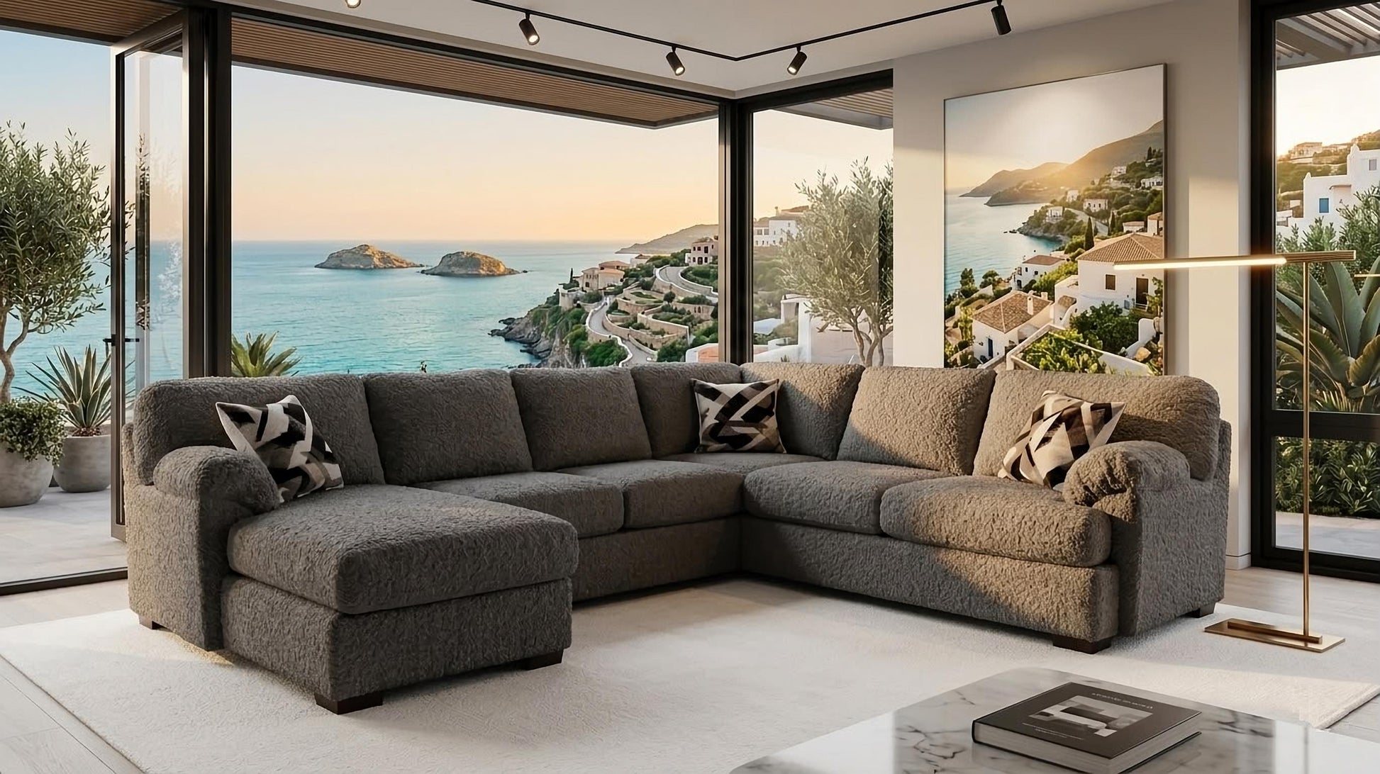 Westwood Gunmetal Sectional