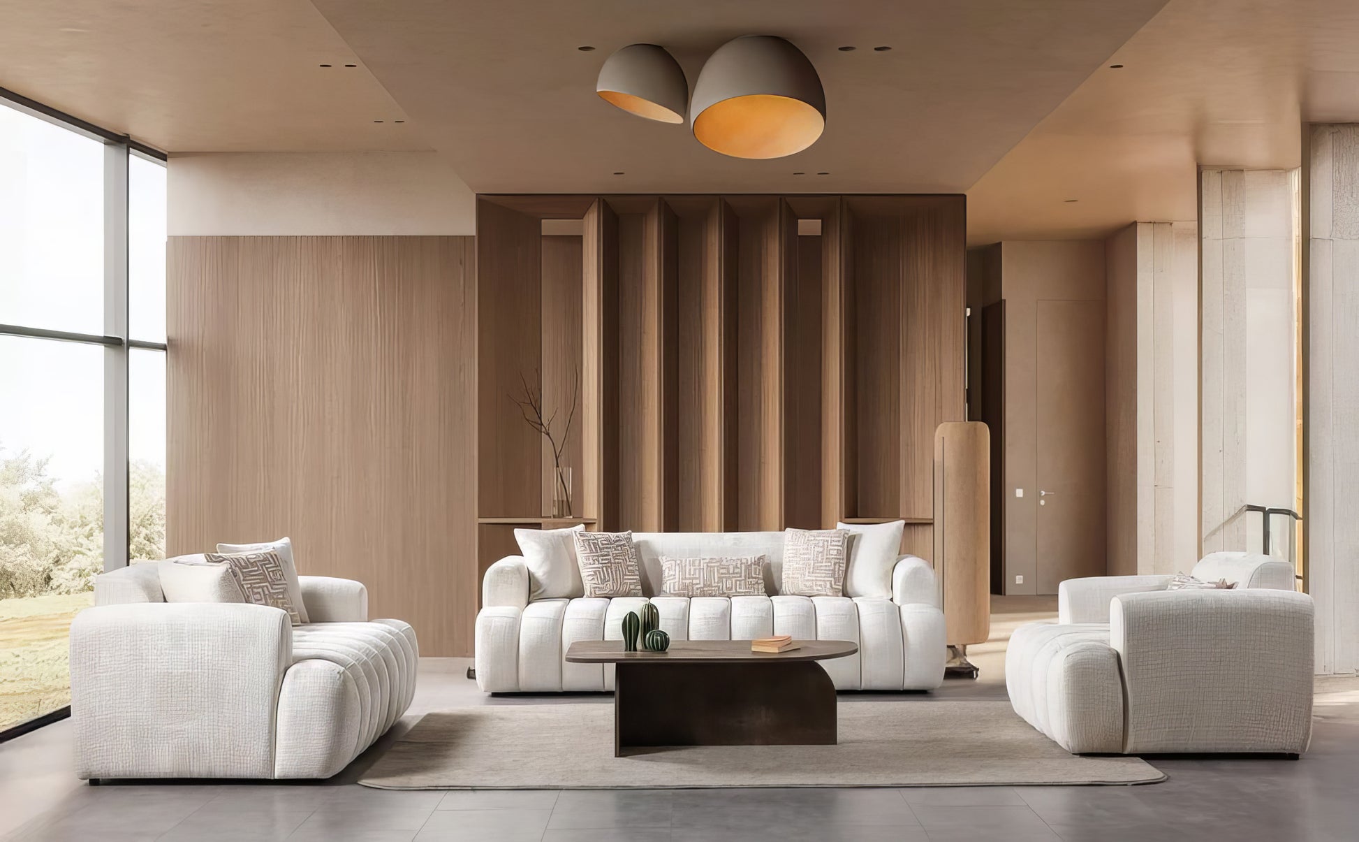 Yulia Boucle Sofa & Loveseat Set