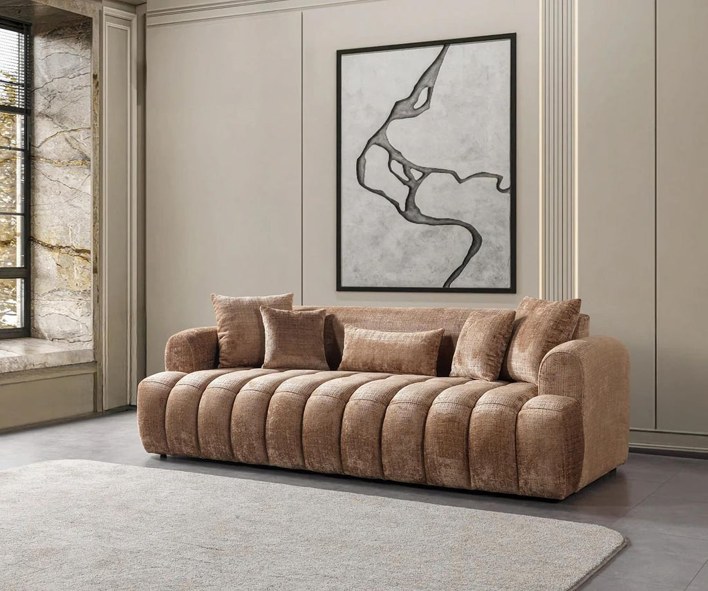 Yulia Boucle Sofa & Loveseat Set