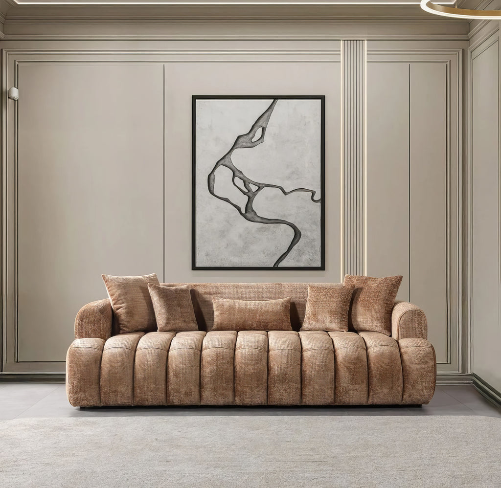 Yulia Boucle Sofa & Loveseat Set