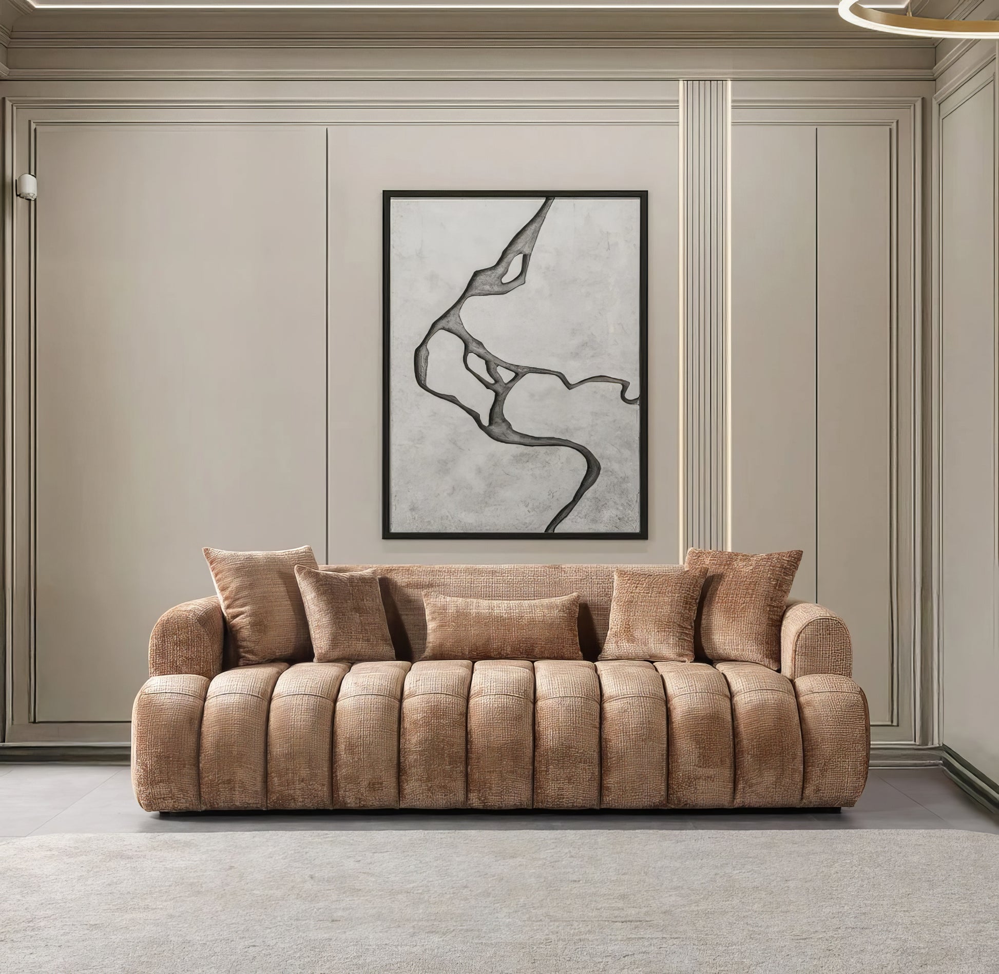 Yulia Boucle Sofa & Loveseat Set