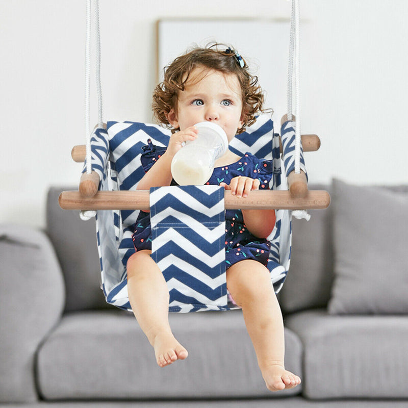 Indoor Outdoor Baby Canvas Hanging Swing