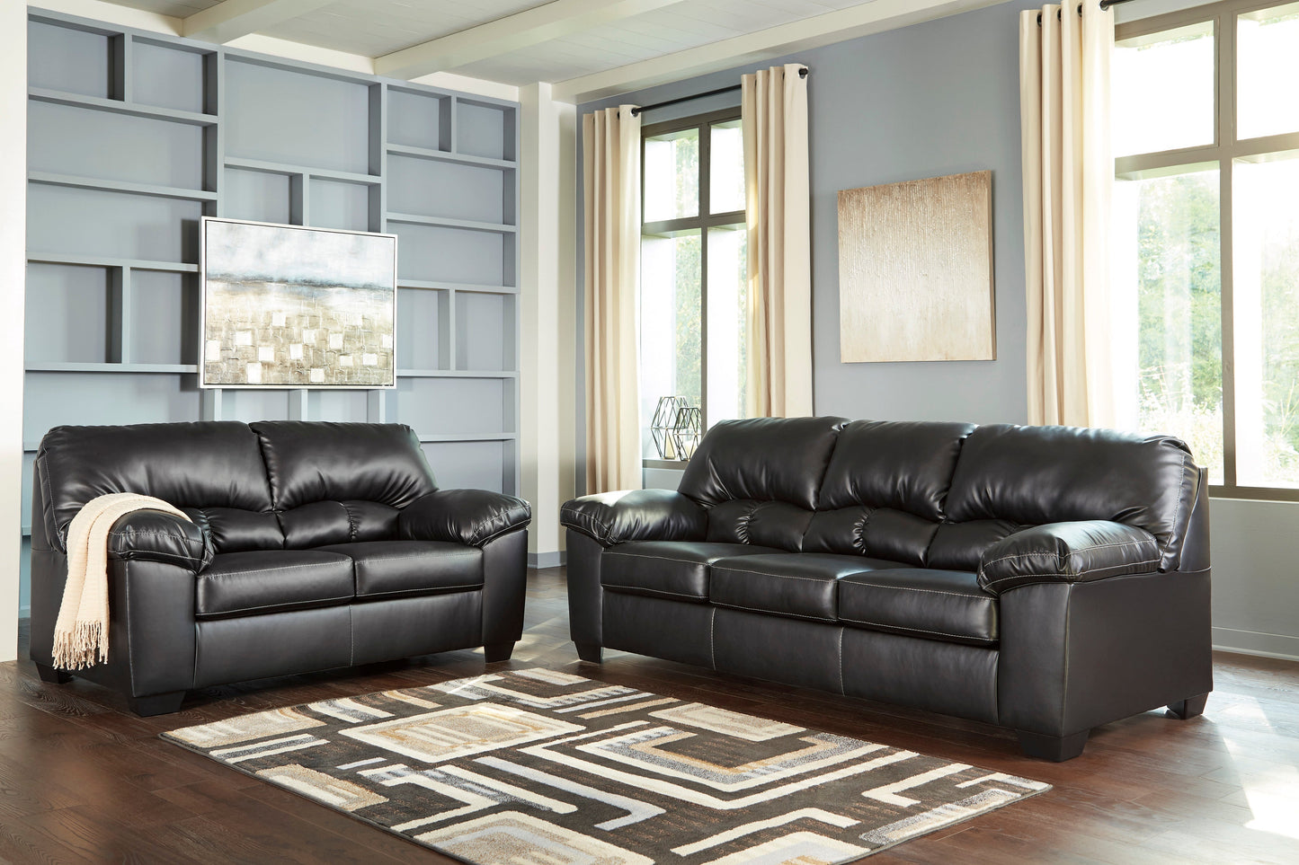 Brazoria Black Living Room Set | 24702