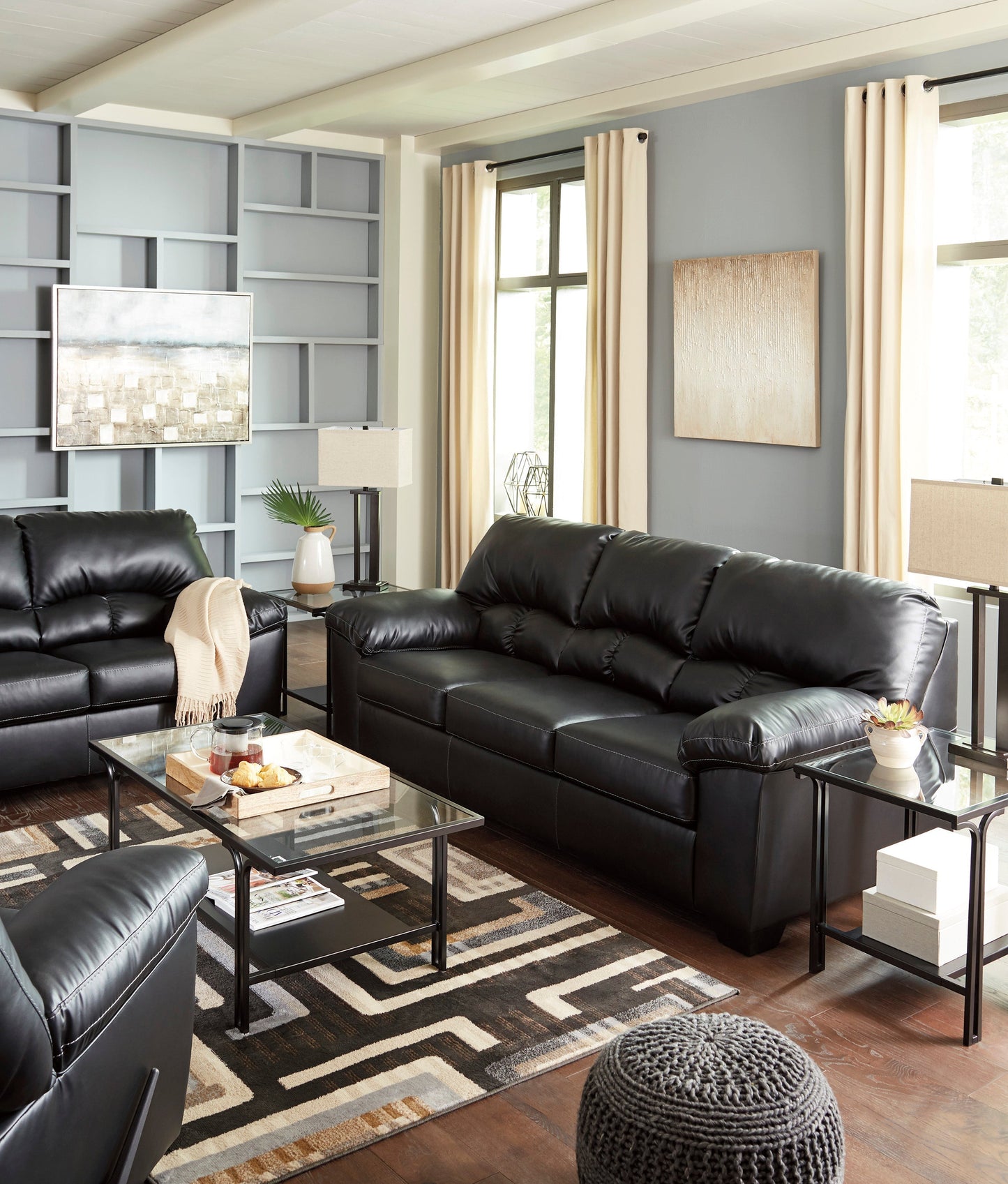 Brazoria Black Living Room Set | 24702