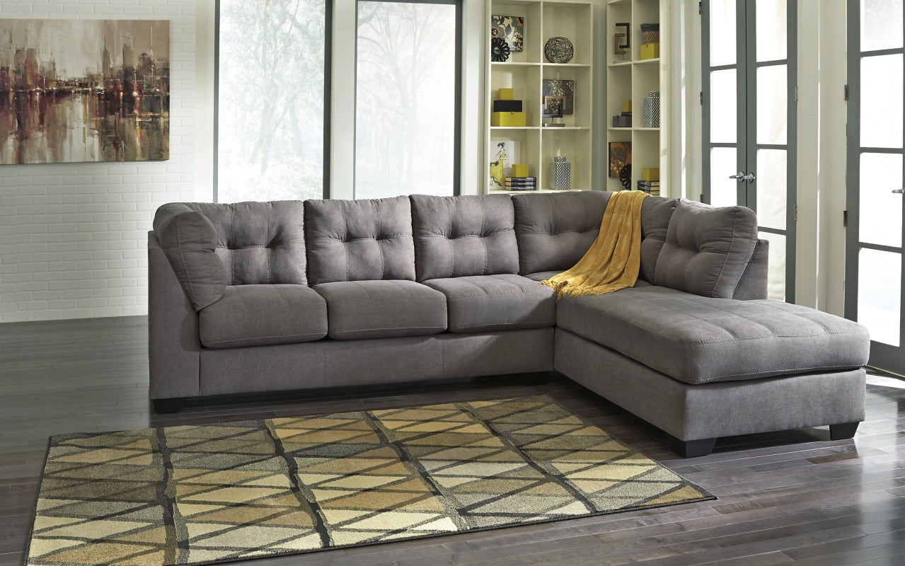 Maier Charcoal 2-Piece Sectional with Chaise | 45220S2