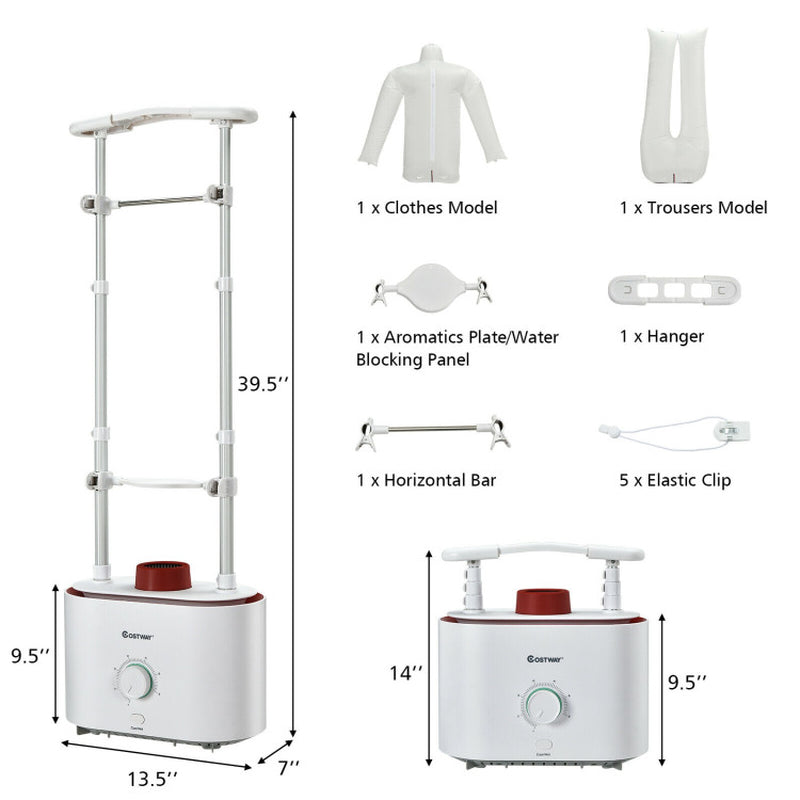 Inflatable Drying and Ironing Machine 1050W Automatic Garment Steamer