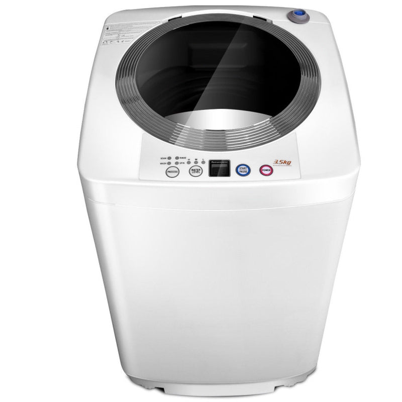 Portable 7.7 Lbs Automatic Laundry Washing Machine with Drain Pump