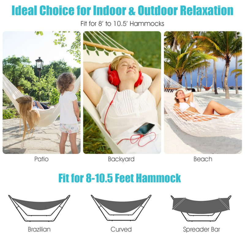 2-Person Hammock Stand with Carrying Bag for Yard