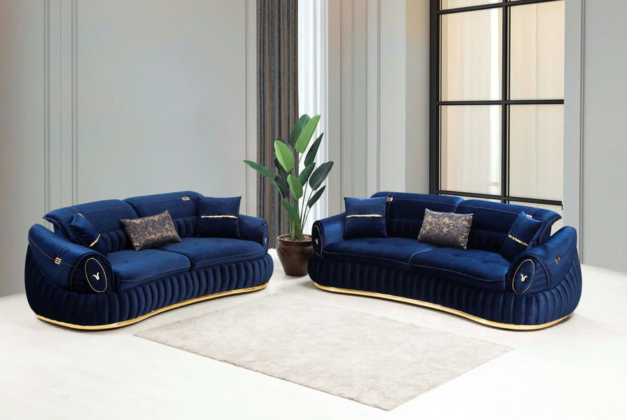 Navy Blue sofa & Loveseat