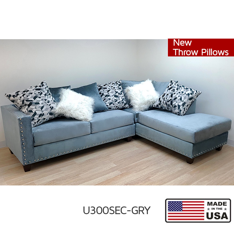 Blue Gray Sectional UPB