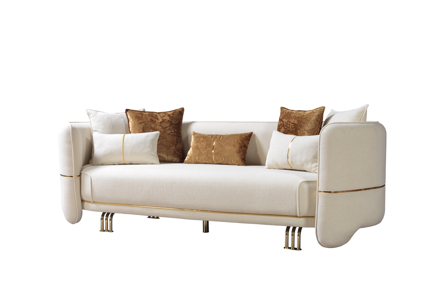 Helena Ivory Velvet Sofa & Loveseat [ETA: 3/25]