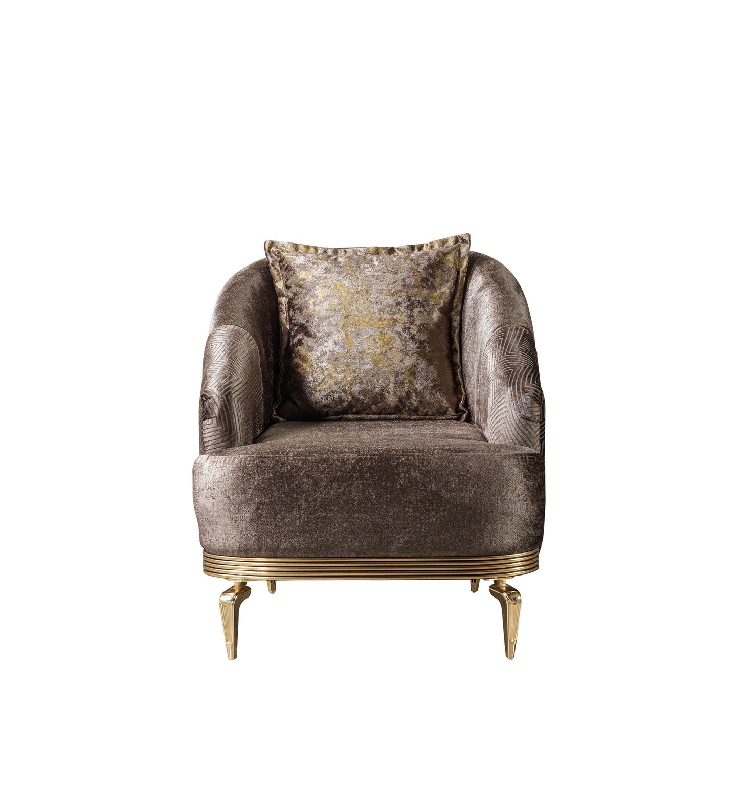 Santana Coffee Velvet Chair