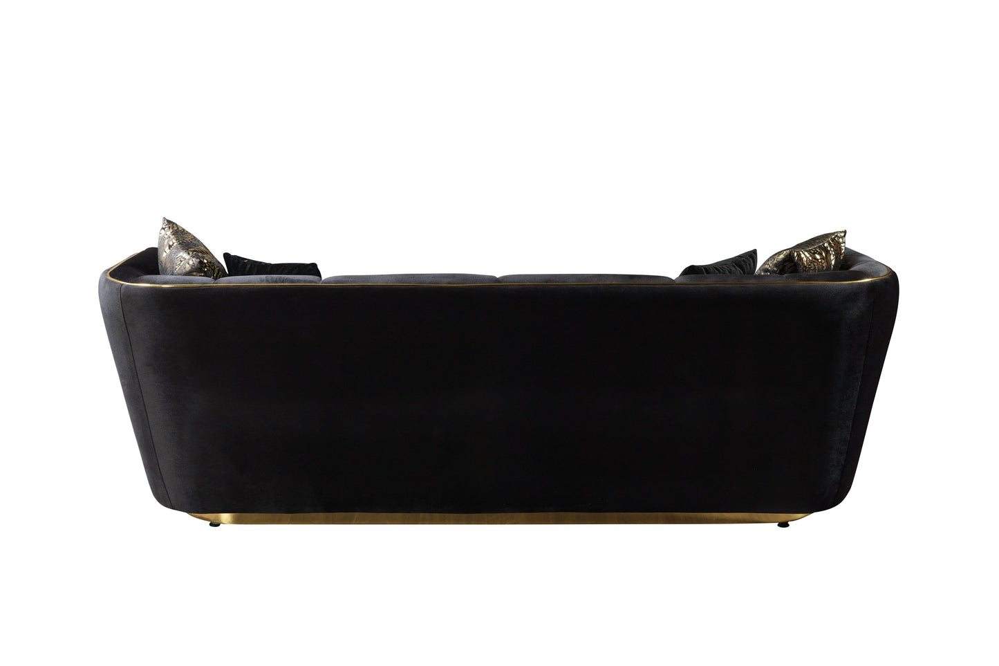 Daphne Black Velvet Sofa & Loveseat