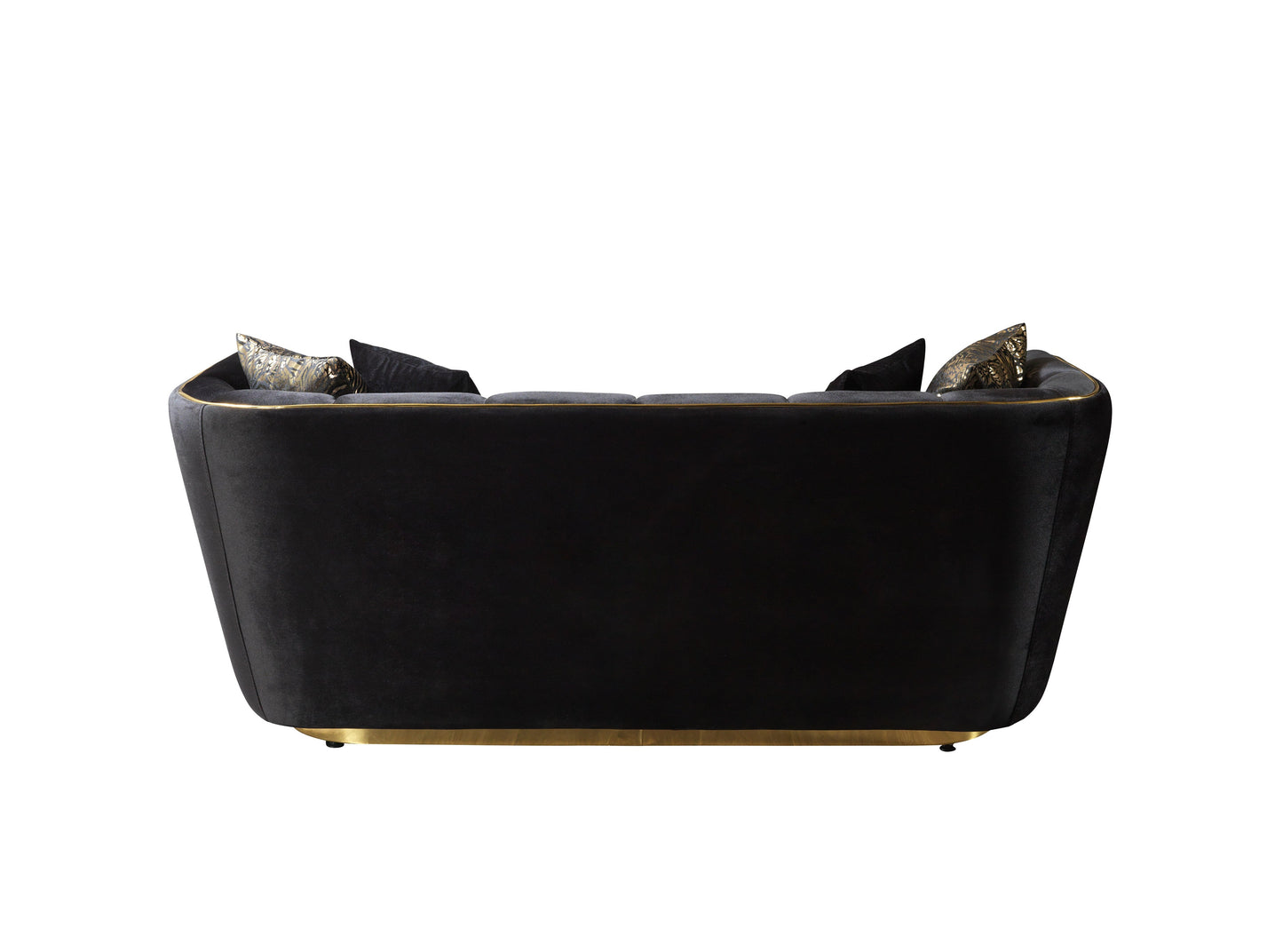 Daphne Black Velvet Sofa & Loveseat