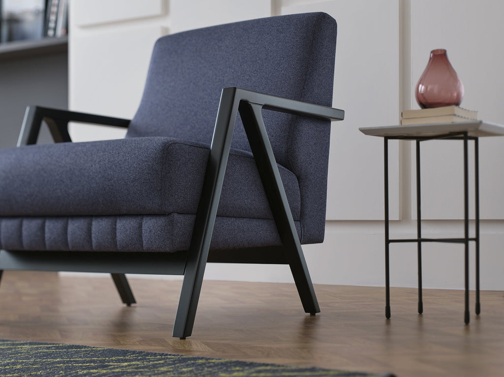 Pavia Navy Blue Armchair