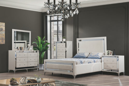 Angelina Queen Bedroom Sets-Light Beige